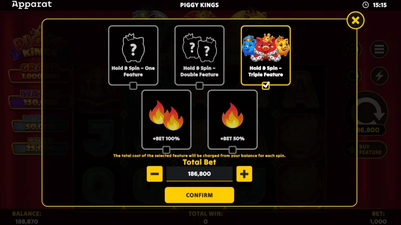 Piggy Kings - stor gevinst i Hold and Spin