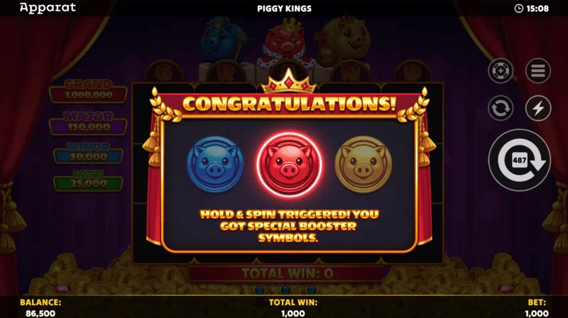 Piggy Kings - Free Spins med Crown Scatter